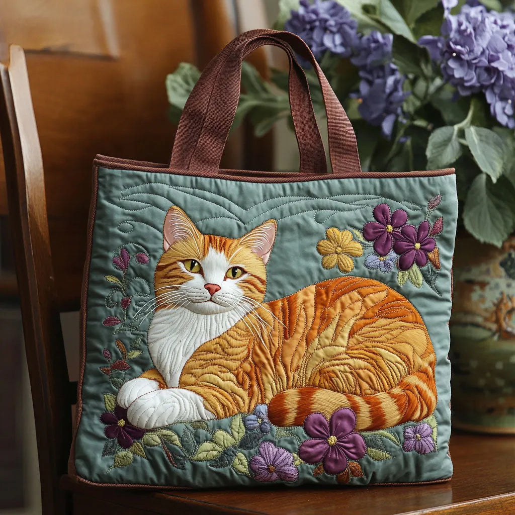 Kunstvoller Shopper – Rote Katze