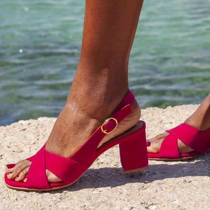 Celeste | Blaue Sommersandalen