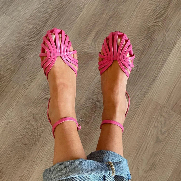 Vittoria | Goldene Schmuck-Sandalen