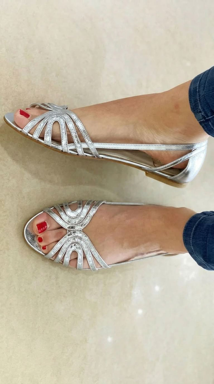 Eleonora | Goldene Sommersandalen