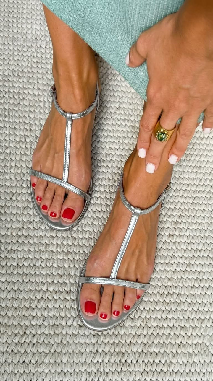 Rosalba | Goldene Sommersandalen