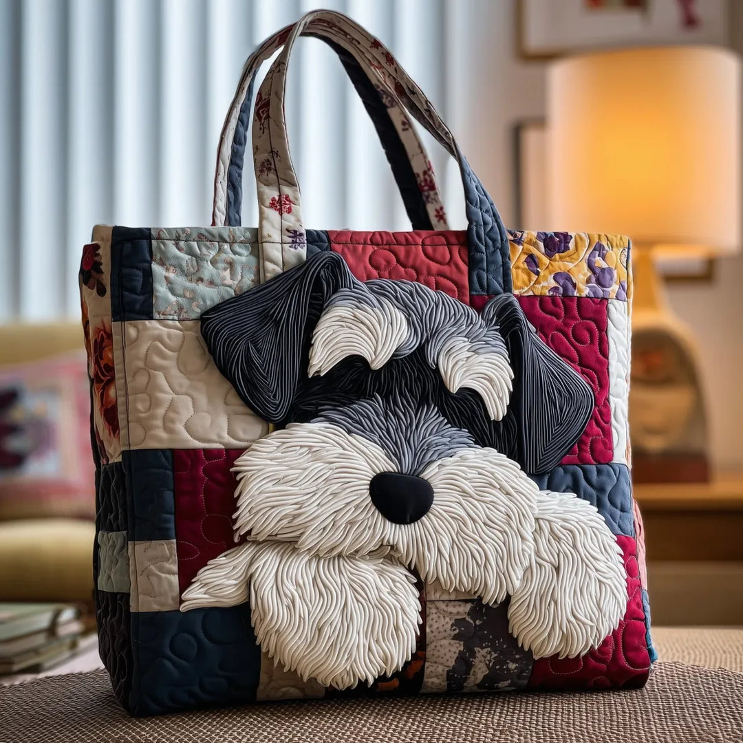Kunstvoller Shopper – Schnauzer