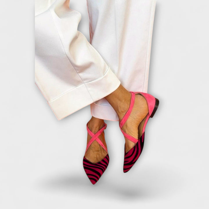 Zarella – Zebra-Flats in Pink Power