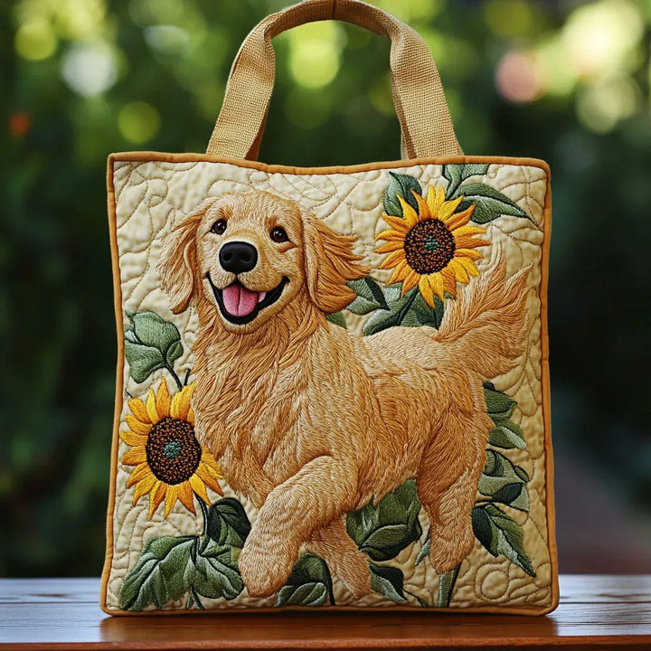 Kunstvoller Shopper – Golden Retriever