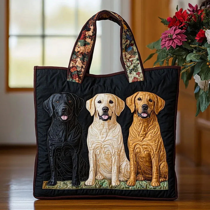 Kunstvolle Handtasche – Drei Labradore