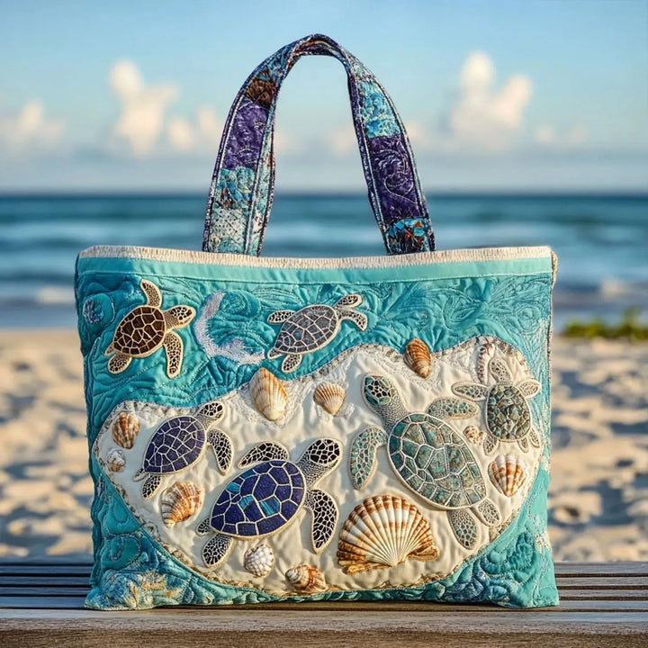 Kunstvoller Shopper – Schildkrötenliebe