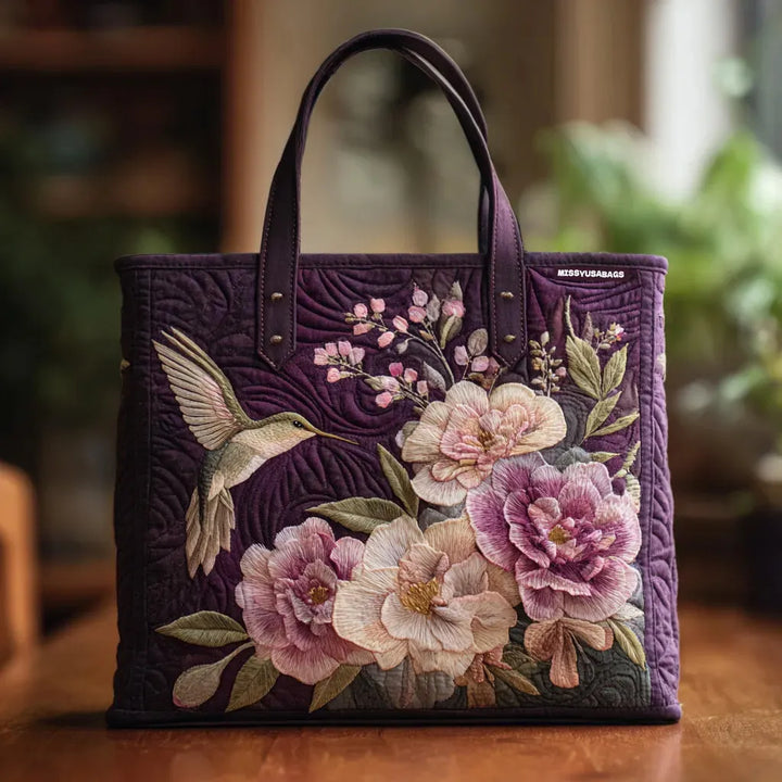 Gesteppter Shopper – Kolibris und Orchideen