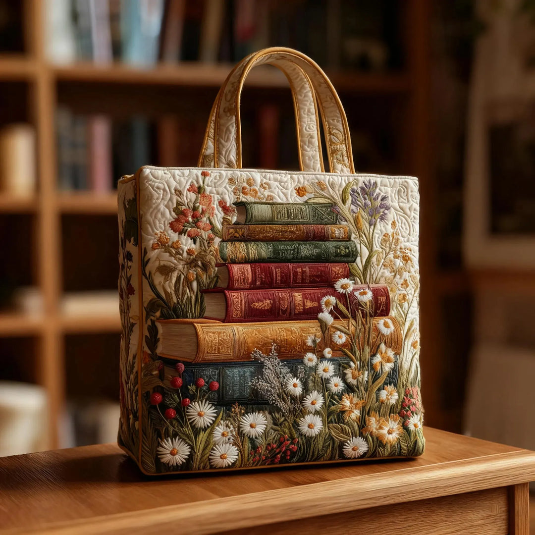 Gesteppter Shopper – Florale Kunst