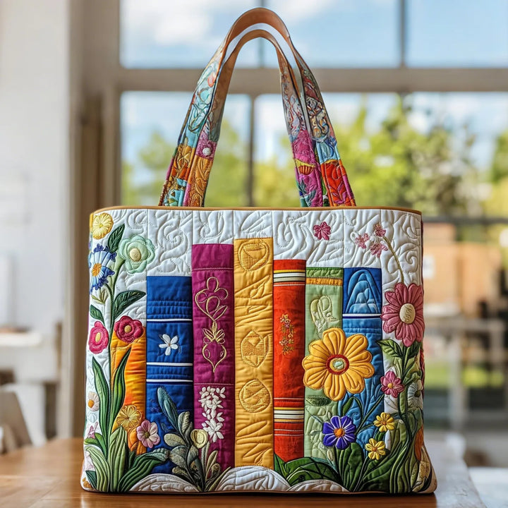 Kunstvoller Shopper – Florale Bibliothek