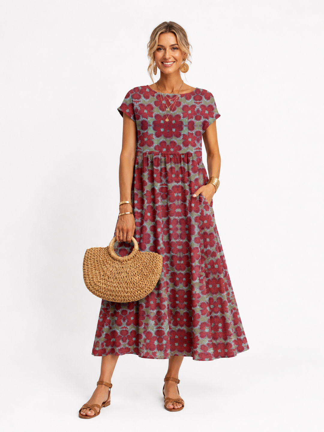 Florene | Kurzärmeliges Sommerkleid