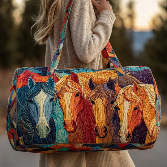 Sixtine | Gesteppte Reisetasche Pferd