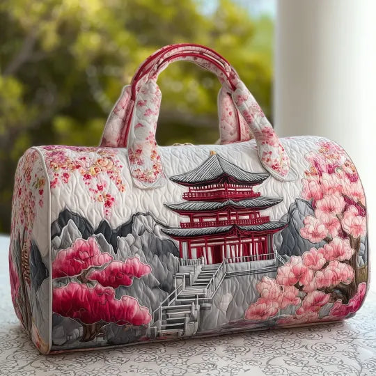 Clarisse | Gesteppte Reisetasche mit japanischem Muster