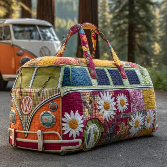 Estelle | Gesteppte Reisetasche mit Blumenmuster