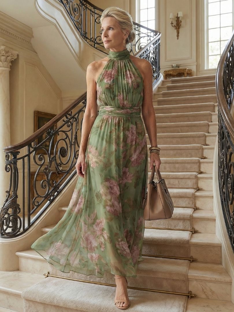 Naomi | Halter Maxi Kleid