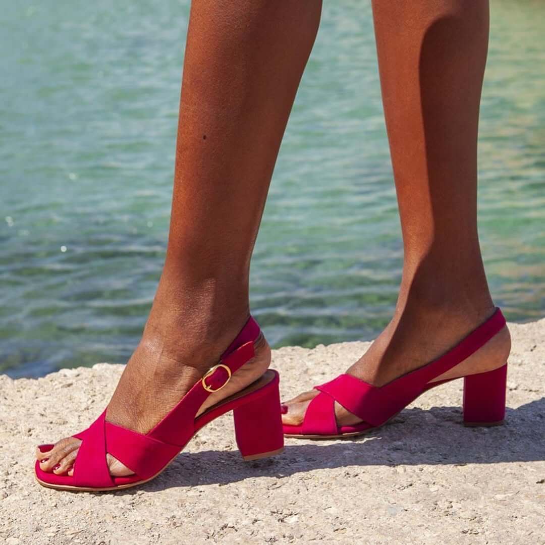 Celeste | Blaue Sommersandalen