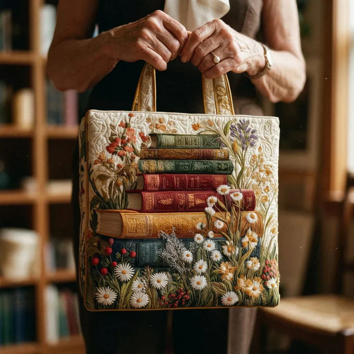 Gesteppter Shopper – Florale Kunst