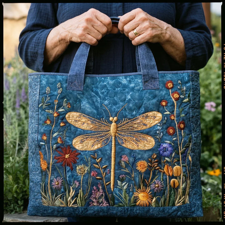 Gesteppter Shopper – Goldene Libelle