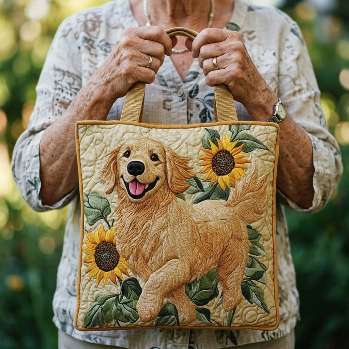 Kunstvoller Shopper – Golden Retriever