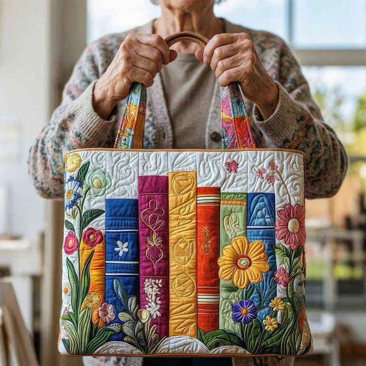 Kunstvoller Shopper – Florale Bibliothek