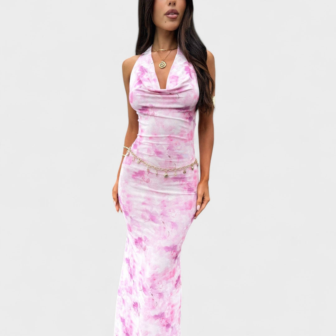 Mara - Rosa Blumen Kleid